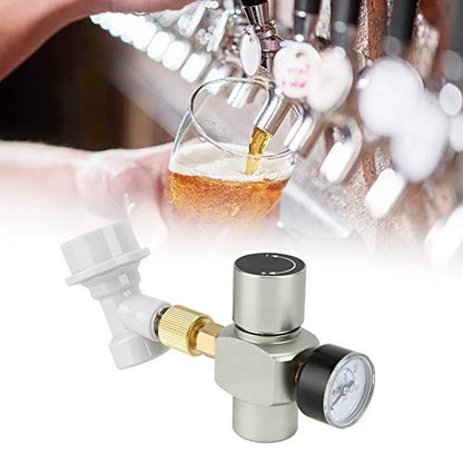CO2 Regulator, Homebrew Beer CO2 Tank Charger, Reliable Durable Gas Disconnect CO2 Charger for Home Beer Brewing