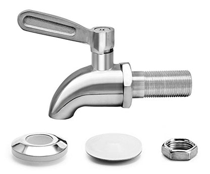 Replacement Spigot for Beverage Dispenser, Stainless Steel Spigot for Water Dispenser, Drink Dispenser Faucet, fits Berkey and other Gravity Filter systems as well, 2 Pack