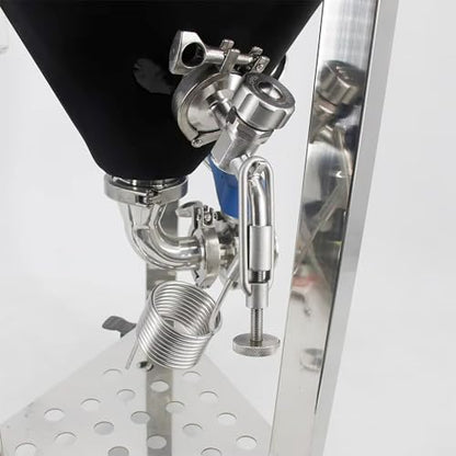 1.5" TC Sample Valve Sampling Coil 304 Stainless Steel Conical Fermenter Accessories 1pc(Full Kit A 10 Truns) - size: Full Kit A 10 Truns