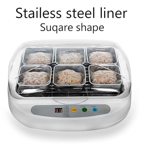 Automatic Electric Natto Fermentation Machine - 3.5L Multi-Purpose Stainless Steel Cup for Yogurt, Tempeh, Pickles