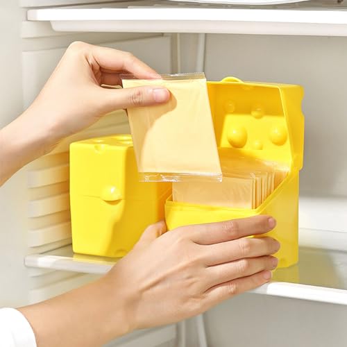 Cheese Block Storage Box with Lid Food Preservation Case Crisper Container for Picnics and Gatherings