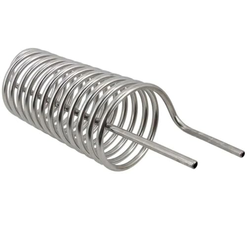 Premium 304 Stainless Steel Immersion Wort Chiller - 15ft Glycol Cooling/Heating Coil for Home
