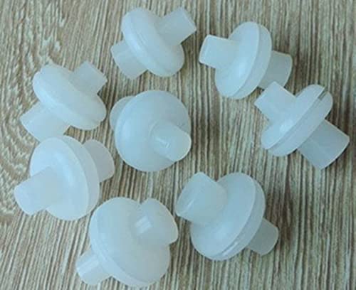 Fermentation Grommets Pack of 12. Food Grade BPA-Free White Silicone Rubber Complete with 12 Stoppers. Best for Airlocks, Fermenting in Jars and Buckets. 3/8" Center for 1/2" Hole