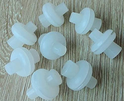 Fermentation Grommets Pack of 12. Food Grade BPA-Free White Silicone Rubber Complete with 12 Stoppers. Best for Airlocks, Fermenting in Jars and Buckets. 3/8" Center for 1/2" Hole
