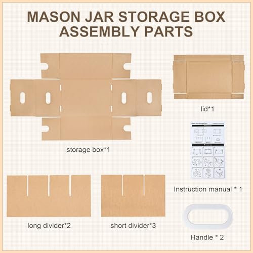3 Pcs Canning Jar Storage Boxes, Fits 32 oz Regular or Wide Mouth Jars, 12 Cells, Mason Jar Organizer - color: 3pcs Yellow