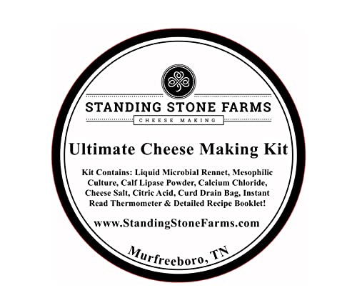 Ultimate Cheese Making Kit — Food Network’s Best Overall Kit & Best Hard & Soft Cheese Kit — Make Mozzarella, Feta, Cheddar, Halloumi, Ricotta, Chèvre & More — Non-GMO, Made in USA