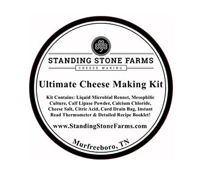 Ultimate Cheese Making Kit — Food Network’s Best Overall Kit & Best Hard & Soft Cheese Kit — Make Mozzarella, Feta, Cheddar, Halloumi, Ricotta, Chèvre & More — Non-GMO, Made in USA