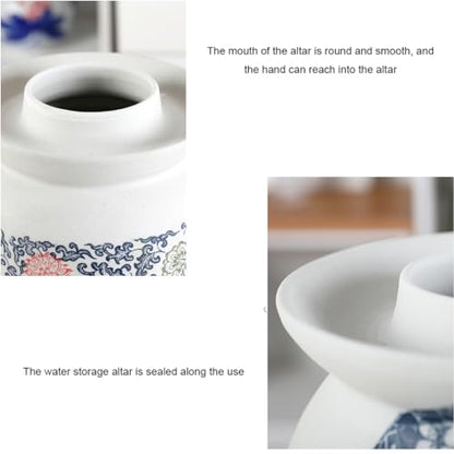 MRYBD Pickle Jar Large Traditional Sichuan Chinese Ceramic Fermenting Jar with Water Seal Airlock Lid, Ceramic Fermentation Crock for Pickling, Kimchi, Sauerkraut 4L - size: 4L