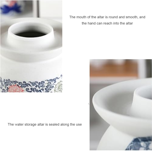 MRYBD Pickle Jar Large Traditional Sichuan Chinese Ceramic Fermenting Jar with Water Seal Airlock Lid, Ceramic Fermentation Crock for Pickling, Kimchi, Sauerkraut 7L - size: 7L