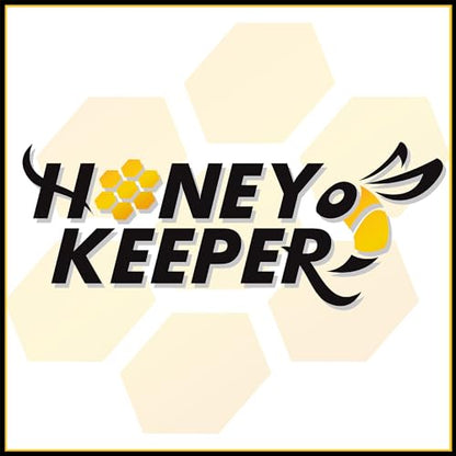 Honey Keeper Beehive 10 Frame Kit Super Box and 10 Deep Frames with Foundations for Langstroth Beekeeping - style: non-waxed