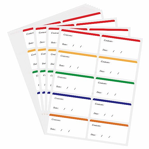 Hybsk Removable Freezer Labels Easy Peel Off - Frozen Food Storage Labels that Leave No Sticky Residue After Use (Type 3) - color: Type 3