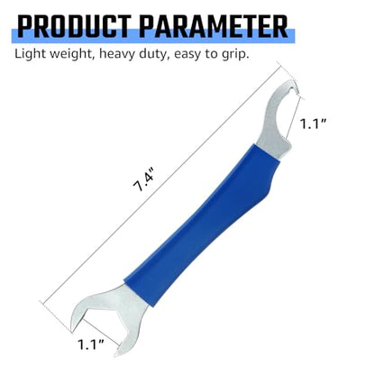 1PCS Beer Tap Faucet Wrench, Kegerator Faucet Beer Tap Wrench Tool, Home brewing wrench for Kegerator Tower Tap and Keg Couplers Hex Nut