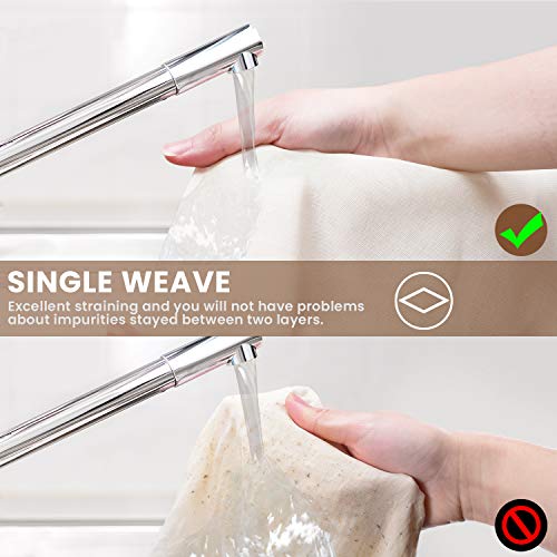 Precut Cheesecloth, 20 x 20'' 10 Pack, Grade 100, Ultra Fine Cheese Cloth for Straining & Cooking, 100% Unbleached Cotton Muslin Cloth for Making Cheese - size: 20x20'' 10 Pack