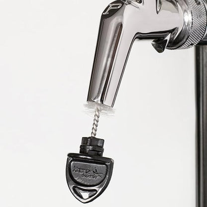 Beer Keg Line Cleaning kit Faucet Adapter - Hand Pump Pressurized - Easy Safe to Use Keg Cleaner - w/Brush, Wrench, Faucet Plug Brush, Ball Lifter, Instructions Manual and. 4oz Cleaner. - style: Faucet Tap