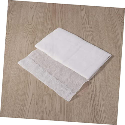 ABOOFAN 2pcs Cheesecloth for Cooking Fine Muslin Cloth Strainer Cheese Making Supplies Butter Muslin - color: Whitex2pcs, size: mediumx2pcs