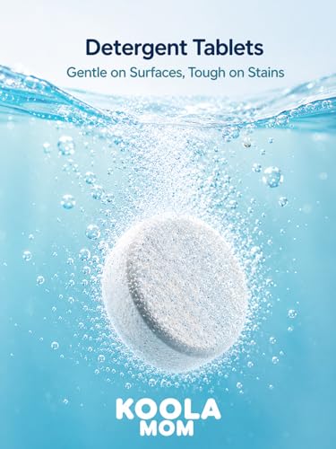 Detergent Tablets for Bottle Washer (120 Count) Deep Cleaning Compatible with Momcozy, Baby Breeza, Grownsy & All Bottle Washers - Removes Milk Residue from Bottles & Pump Parts