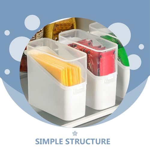 BESPORTBLE 2pcs Cheese Storage Boxes with Lids for Refrigerator, Food-grade Plastic Kitchen Containers for Fridge Cheese Organization and Preservation