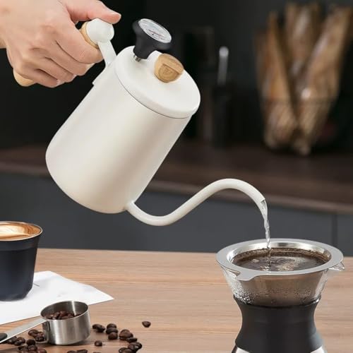Frothy Milk Thermometer, Instand Read Dial Thermometer, Stainless Steel Coffee Temperature Meter Probe Thermometer With Adjustable Clip For Coffee Pot