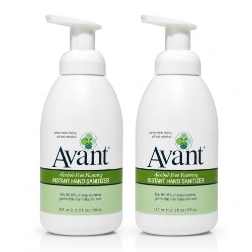 Avant® Alcohol-Free Foaming Hand Sanitizer, 18 oz Bottle 2-Pack bulk - size: 18 Fl Oz (pack of 2)