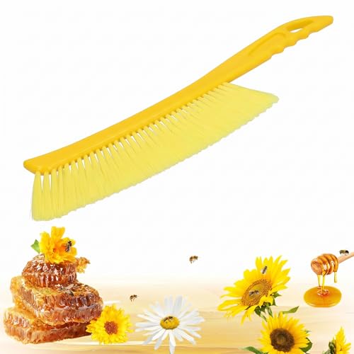 Beekeeping Brush for Beekeepers Bee Hive Supplies: Bee Brush with Soft Fibers Plastic Handle Beehive Cleaning Tool Bee Removal Beekeeping Equipment
