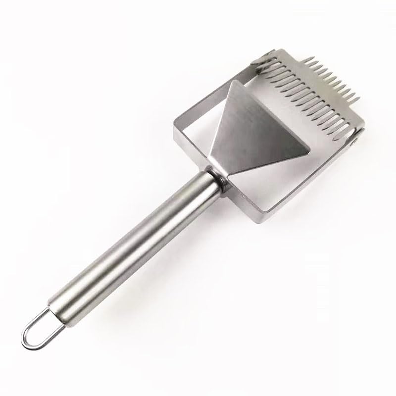Multifunctional Stainless Steel Uncapping Forks Double Needle Beekeeping Tools Suitable for Honey Honeycomb Scraper (Color : Adjustable B) - color: Adjustable B