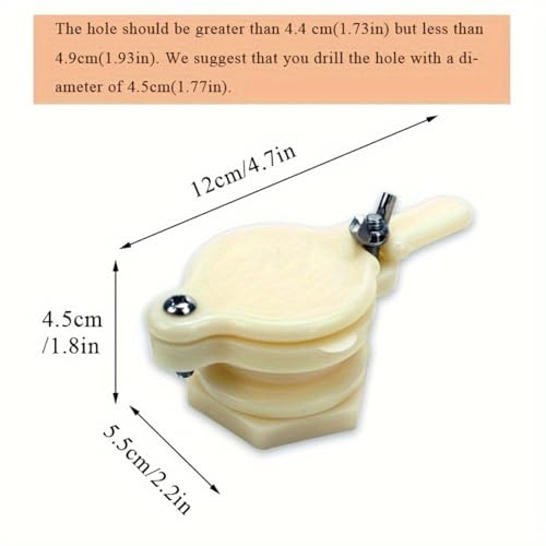 2pcs Easy-Flow Honey Gate Valve - Durable Plastic Beekeeping Extractor Tap for Bottling, Fits Most Barrels (2pcs) - color: 2pcs