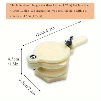 2pcs Easy-Flow Honey Gate Valve - Durable Plastic Beekeeping Extractor Tap for Bottling, Fits Most Barrels (2pcs) - color: 2pcs