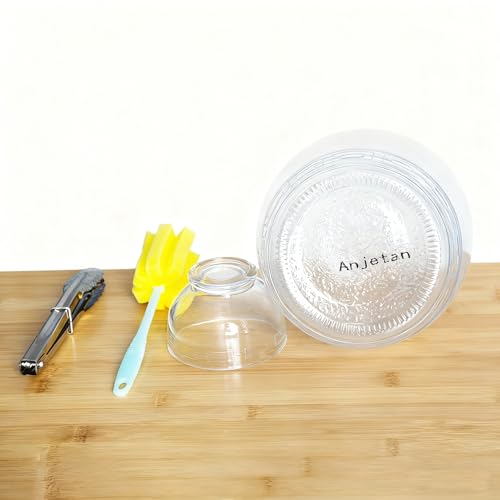 1.5L/2.5L/4.5L Glass Fermenting Jar, Large Capacity Sealed Pickle Jar, (B 2.5L/88oz) - color: B 2.5L/88oz