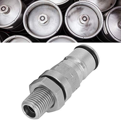 AUNMAS Gas Ball Lock Post, 304 Stainless Ball Lock Adapter, Keg Posts Parts with Pressure Relief Valve for HomeBrew Accessory