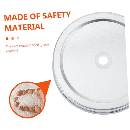 YARNOW Mason Jar Fermenter Lid Kit 87mm Wide Mouth with Airlock and Tinplate Lid for Pickling and Vegetable Fermentation Home Kitchen Accessories Random Color