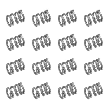 uxcell 50Pcs 304 Stainless Steel Compression Springs, 0.5mm x 4mm x 5mm Small & Tiny Pen Spring for Home Repair & DIY, Workshop & Industrial Use, (Silver Tone) - size: 4mmx5mm