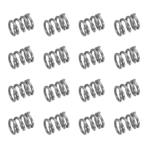 uxcell 50Pcs 304 Stainless Steel Compression Springs, 0.5mm x 4mm x 5mm Small & Tiny Pen Spring for Home Repair & DIY, Workshop & Industrial Use, (Silver Tone) - size: 4mmx5mm
