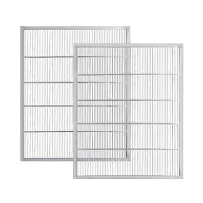 2 Pack Metal Queen Excluder for 8 Frame Hive, Bee Hive Queen Excluder | prevents queen laying in honey supers, galvanized steel, rust resistant, easy install