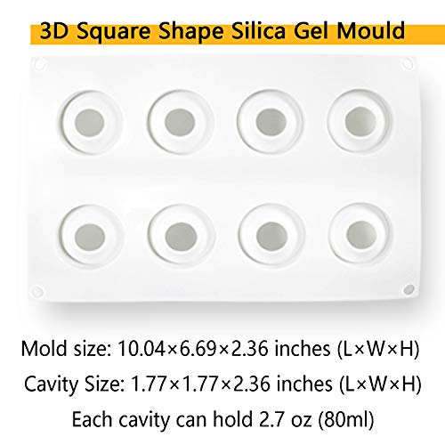 OCPO KITCHEN Easter Egg Silicone Mold for Baking Chocolate Easter Eggs, Mousse Cake, Jello, CheeseCake, Ice Cream, Dessert, Cake Decoration Mold (8-Cavity) - style: Egg (8-Cavity)