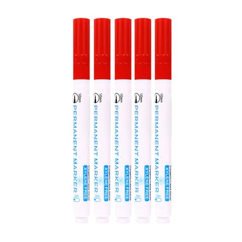 Marker Cold Writing Marker Pen Set for Cold Storage Writing on Glass and Metal Surfaces in Freezers Refrigerator Pen - color: Red