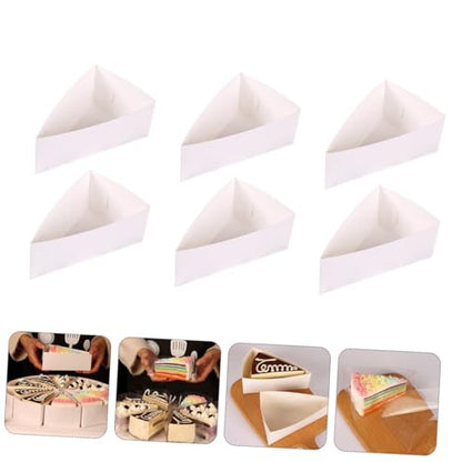 STOBAZA Dessert Storage Boxes 20 Pack Paper Cake Boxes Nonslip Base Ideal for Cheese Cake