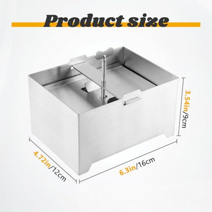Stainless Steel Tofu Press and Paneer Maker with Tofu-Presser Towel and Drip Tray, DIY Tofu Maker Cheese Press, Effortless Water Removal for Homemade Firm Tofu, Paneer, Cheese(16x12x9cm)