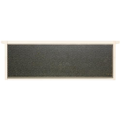 Honey Keeper 6" Bee Frame Foundations - Beeswax Coated Black Foundation Sheets for Medium Super Beehives, 10 Pack