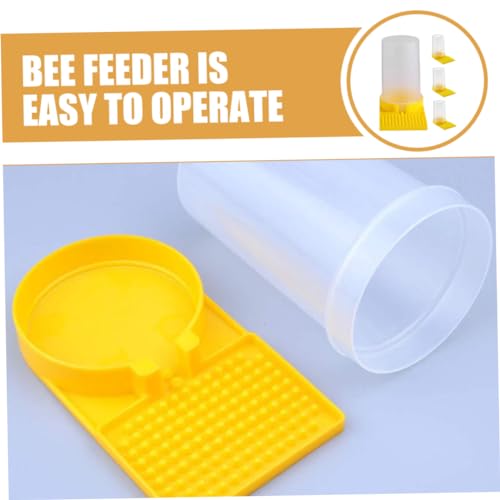 4Pcs Durable Bee Water Feeders for Garden Convenient Beehive Entrance Dispenser Cups Easy to Operate Bee Drinking Station for Beekeeping