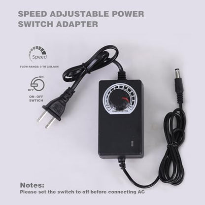 Food Grade Electric Water Transfer Pump With Speed Adjustable 100-240V for Ice Maker,Coffee Machine,Auto Siphon Self Priming Pumps for Home Brew Bottling Wine,Beer and Kombucha,2L/Min,Low Noise - color: White Shell With Speed Adjustable