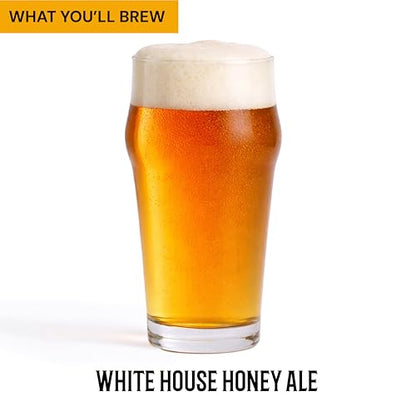 Craft a Brew - Beer Recipe Kit - White House Honey Ale - Home Brewing Ingredient Refill - Beer Making Supplies - Includes Hops, Yeast, Malts, Extracts - 5 Gallons - color: White House Honey Ale