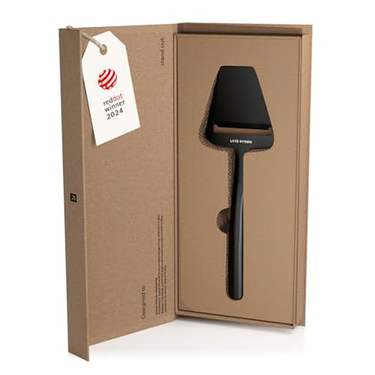 LARS NYSØM Cheese Cutter I Cheese Slicer Made of Stainless Steel I Manual Slicer (Carbon Black) - color: Carbon Black, size: Cheese Slicer