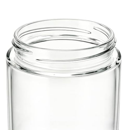 Cididu 8 Pack Overnight Oats Jars with Airtight Lids, 16 Oz Stackable Glass Jars, Leakproof Food Storage Containers, Meal Prep Containers for Oats, Meal Prep, Smoothies, Yogurt, and Salad