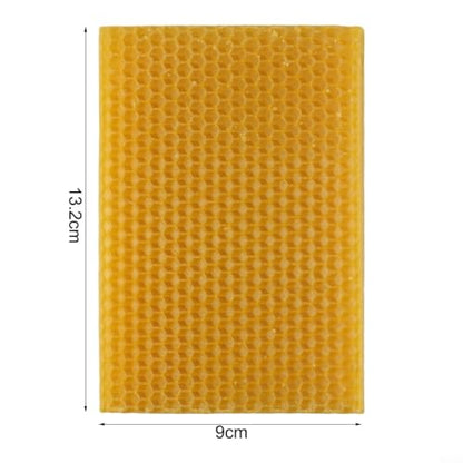 30Pcs Beeswax Beehive Foundation Sheets 9X13.2cm Natural For Honeycomb Nesting Base For Bee Hive Frames And For Beekeeping Equipment