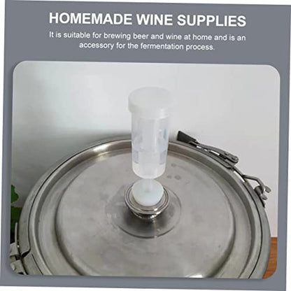 PRETYZOOM 3sets Airlock Exhaust Valves for Fermenting Bucket Airlocks for Distiller Accessories Brew One-way Valves