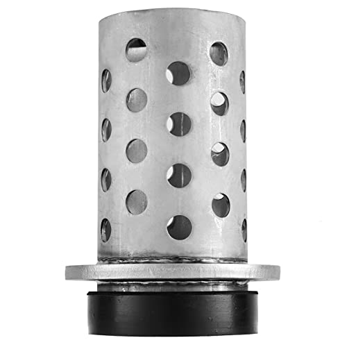 DZQ Perforated Casting Flask Vacuum Casting, 304 Stainless Steel Flanged with Rubber Sprue Base, Various Sizes for Metal Casting (3" x 5") - size: 3" x 5", style: Height: 5in