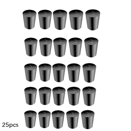 Contains 25 Pieces of 2# Specification Rubber Plugs to Meet Bulk Usage Needs - size: 25 Pcs 2#