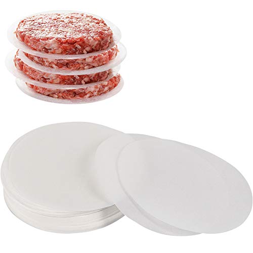 Hamburger Patty Paper Round 5.5 Inch, Set of 200, Non Stick Patty Paper Sheets for Burger Press, Patty Serperate and Cake Baking(4.5/6/7/8/9/10/12inch Available) - size: 5.5inch