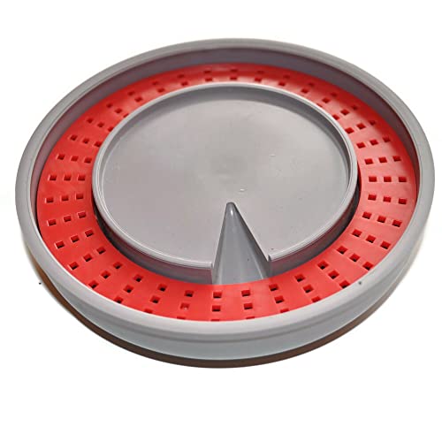 ZAVHOZ Bees Feeding Bowl Bee Feeder Hive Water Drinker Sugar Syrup Drinking Dispenser Tool Plastic Mesh Dish Beehive Apiary Accessory Beekeeping Honey Production (Gray) - color: Gray