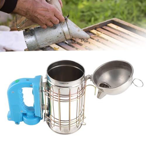 Beehive Smoker, Safe and Durable Stainless Steel Bee Smoker Beekeeping Equipment and Supplies with Heatshield for Beekeeping